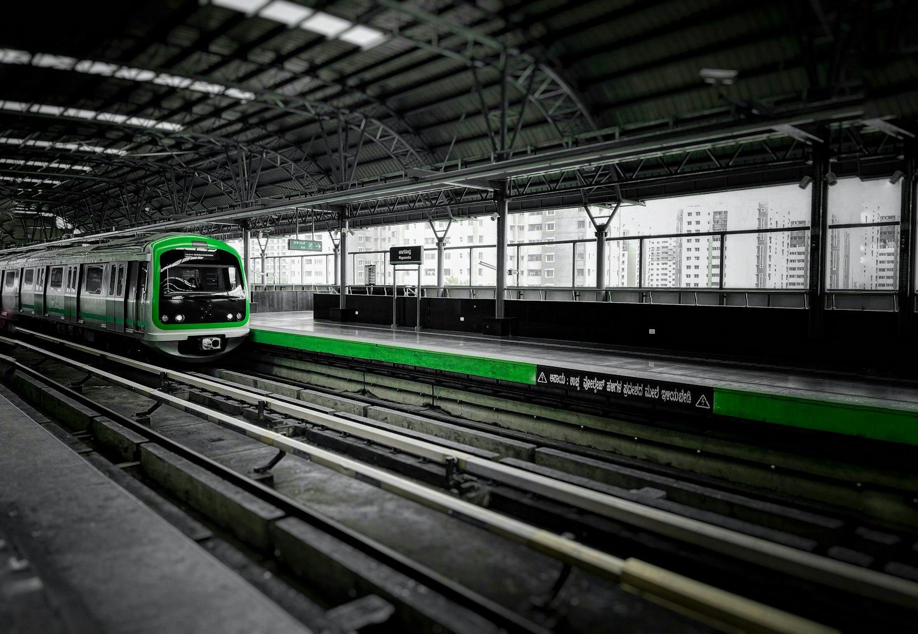 Metro rail transit representing connectivity from Hoskote to Whitefield