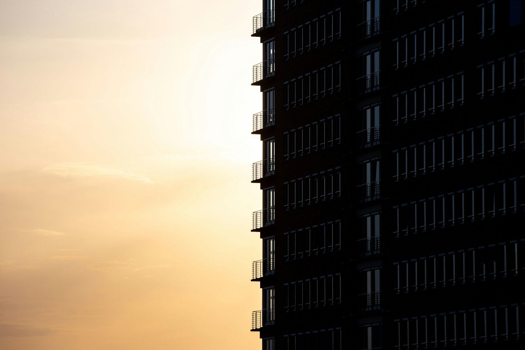 Luxury high-rise residential towers at golden hour — Sobha One World Hoskote, East Bangalore