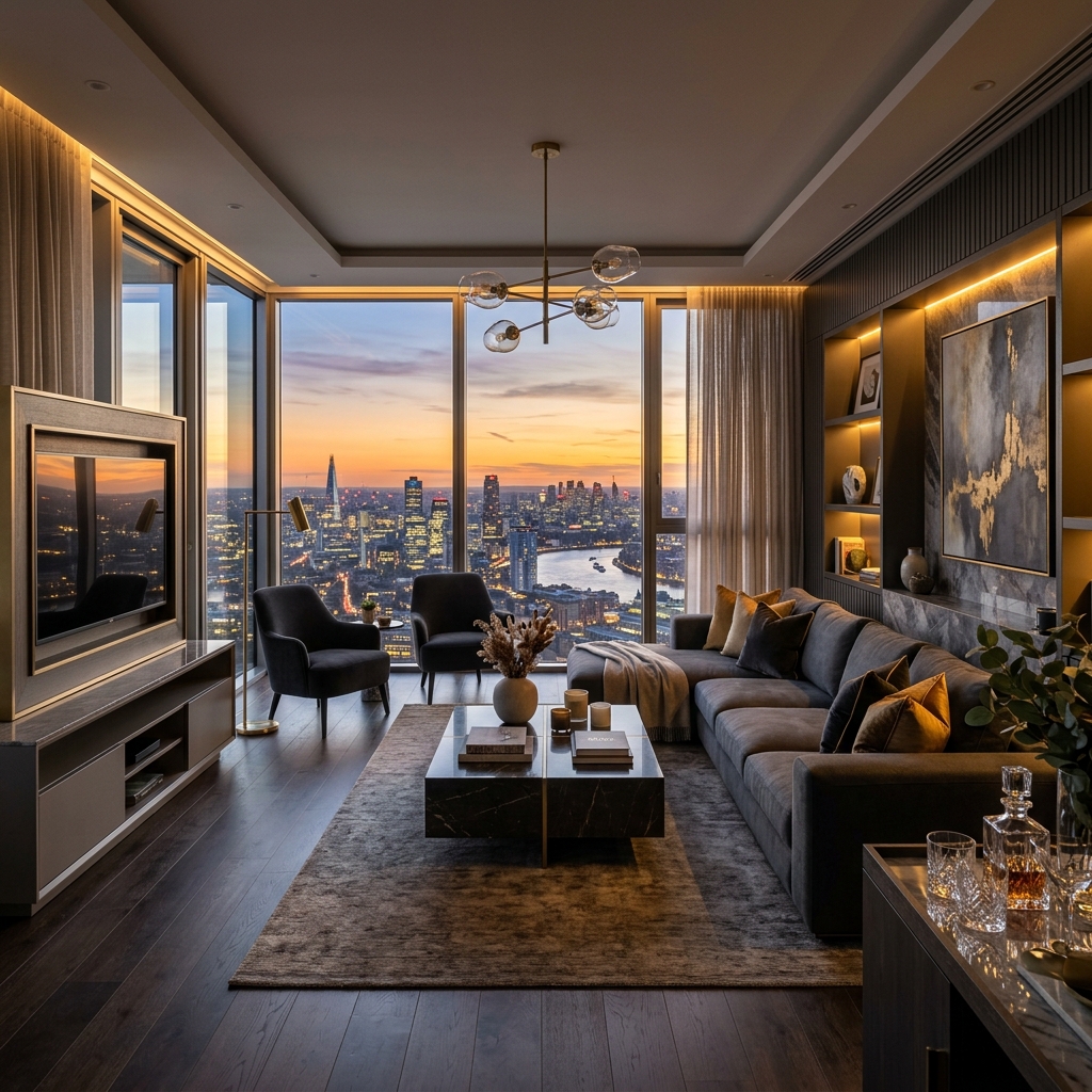 Luxury apartment interior at Sobha One World pre-launch project in Hoskote Bangalore