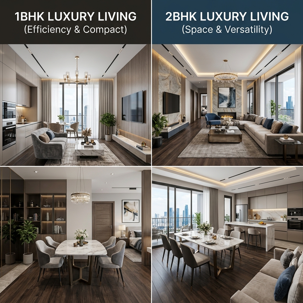 1 BHK vs 2 BHK comparison