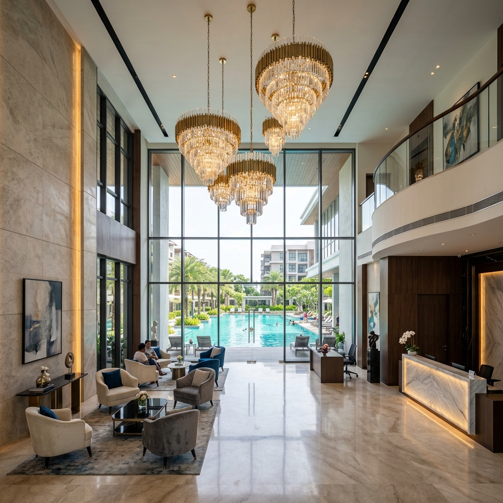 Sobha One World Club Trinity clubhouse
